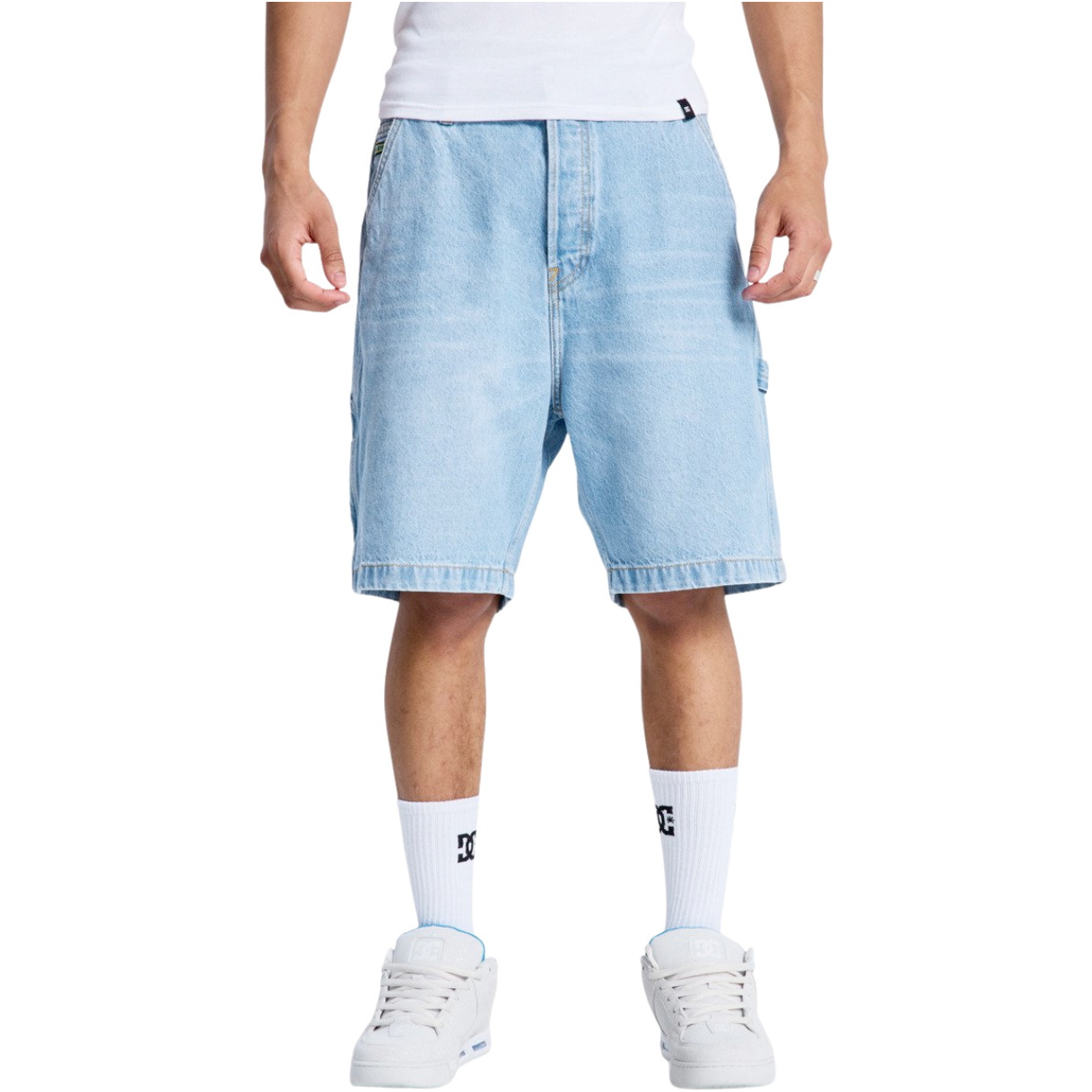 2026 DC Shoes Beutelartige Denim-Tischler Shorts EDYDS03037 - Indigo Light